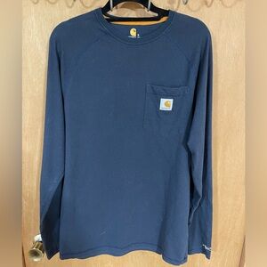 CARHARTT- relaxed fit force long sleeve t shirt